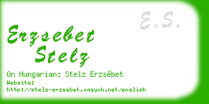 erzsebet stelz business card